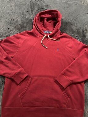 Polo by Ralph Lauren Dark Red Hooded Sweatshirt - Classic Logo XXL